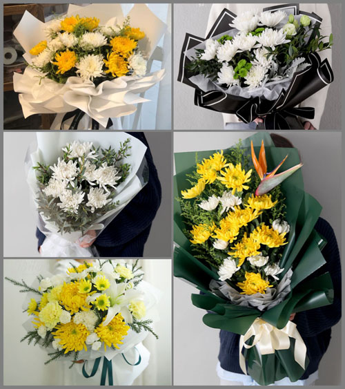 山东枣庄滕州市北辛街道白事花束代送